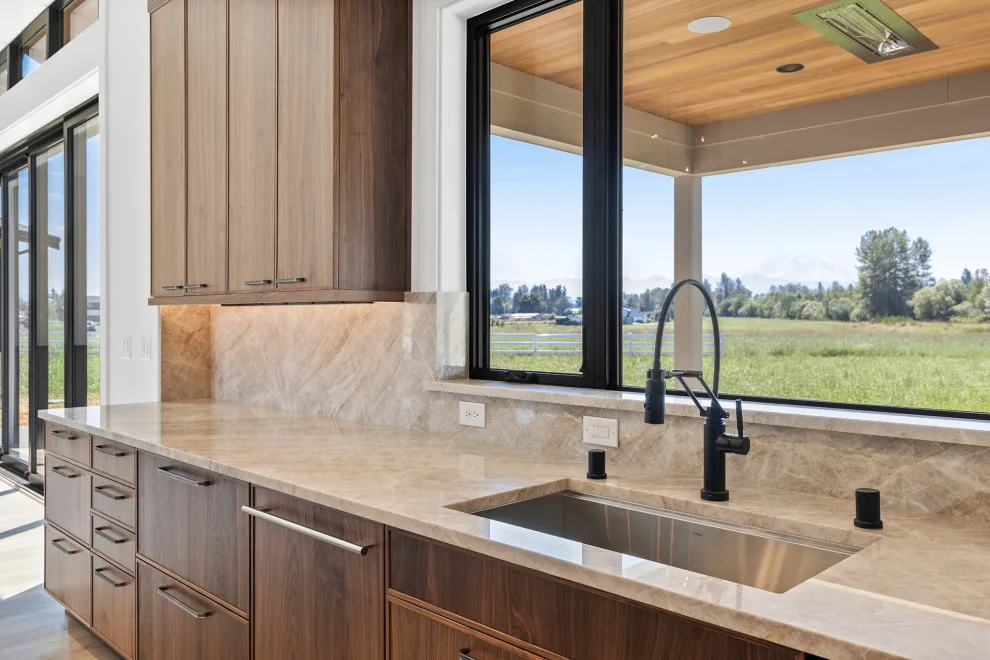 Wall-to-wall Walnut Slab by Signature Design & Cabinetry LLC - Photo 2