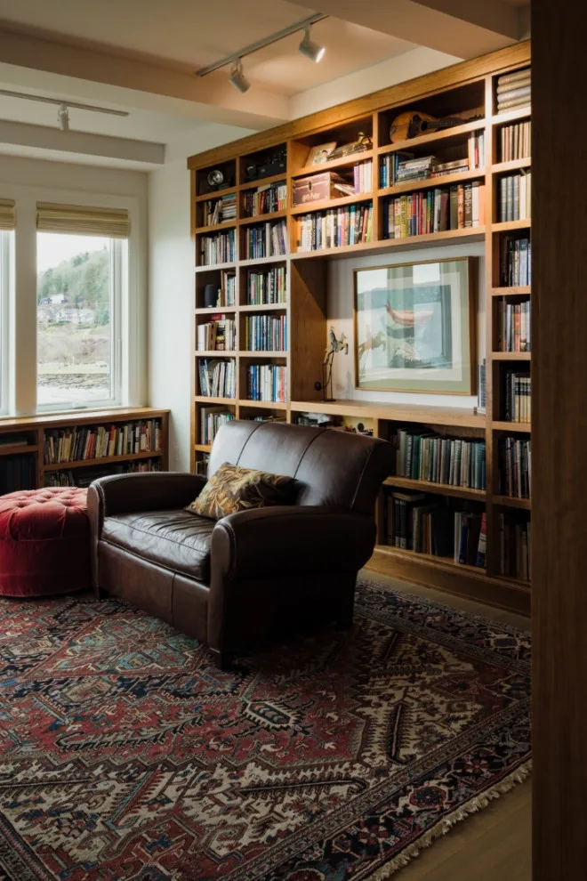 Custom Bookshelf and Fireplace Installations by Signature Design & Cabinetry LLC - Photo 9