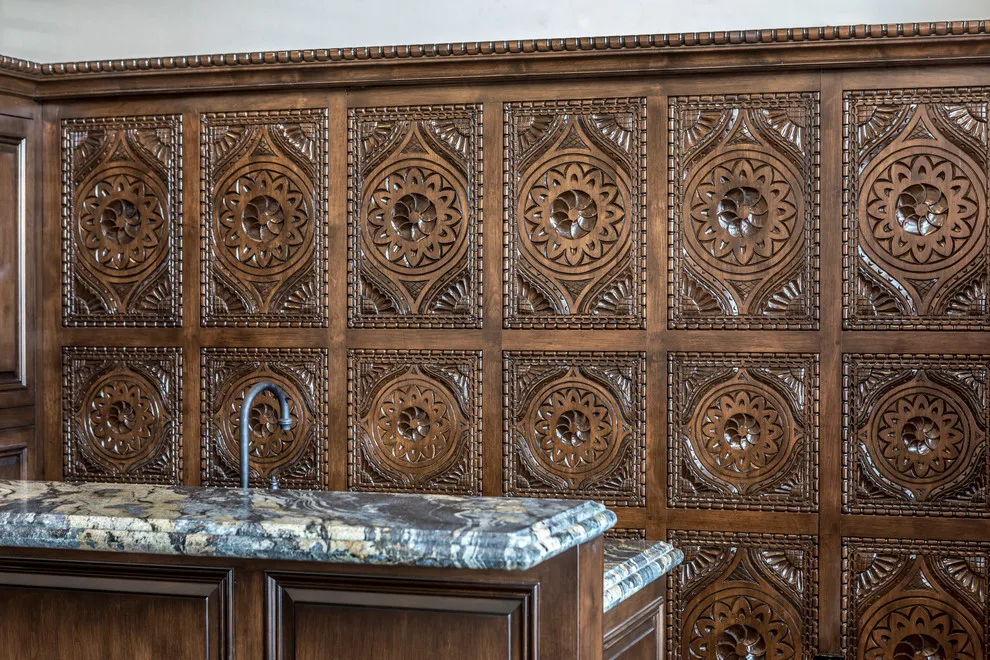 Carved Custom Cabinets - Photo 4
