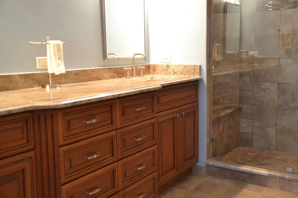 Bespoke Countertop Complete Bathroom Renovation by Cornerstone Builders Of SWFL - Photo 6