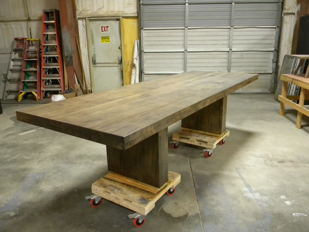 Custom Oxidized Ambrosia Maple Dining Table by Eurocraft Inc - Photo 2