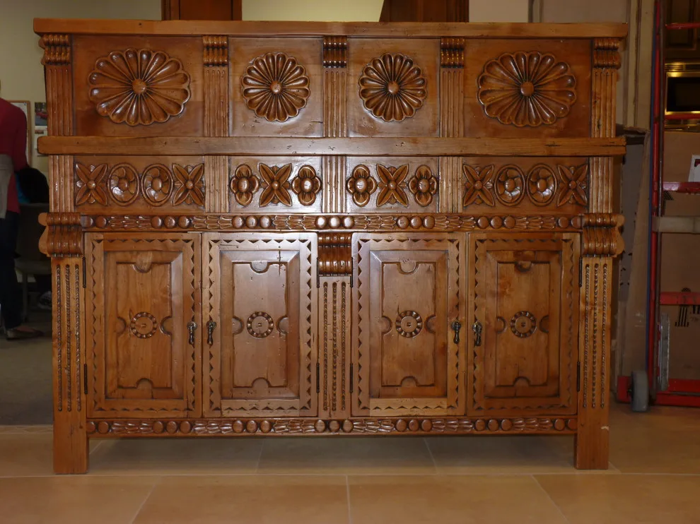 Builders Source Reception Buffet and Desk for Santa Fe by Carved Custom Cabinets - Photo 4