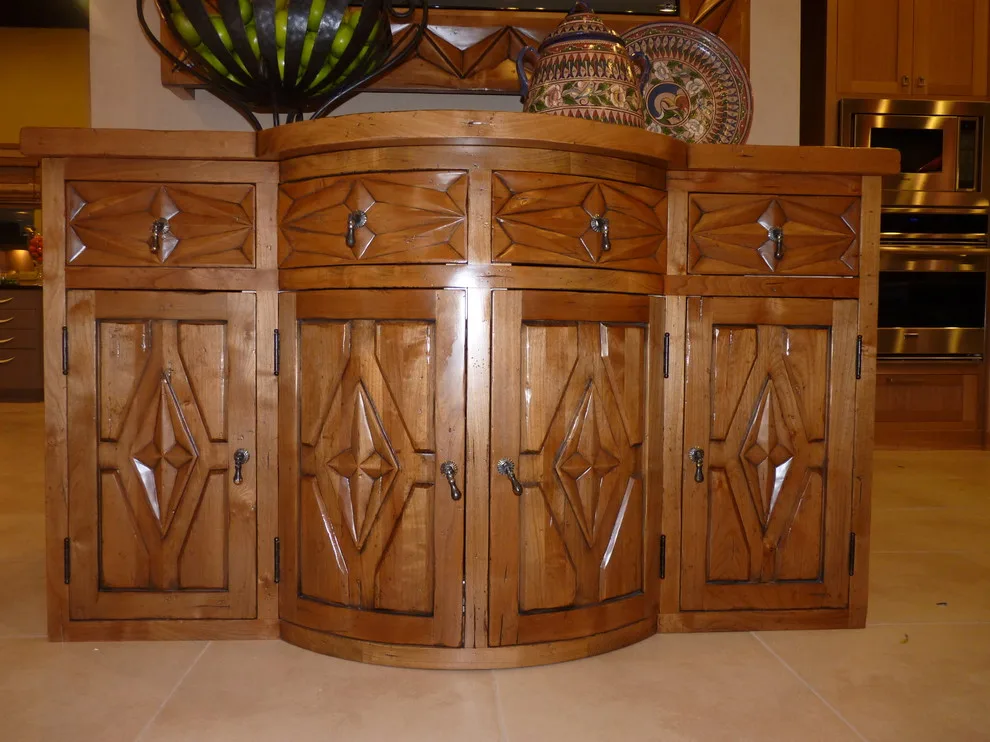 Builders Source Reception Buffet and Desk for Santa Fe by Carved Custom Cabinets - Photo 3