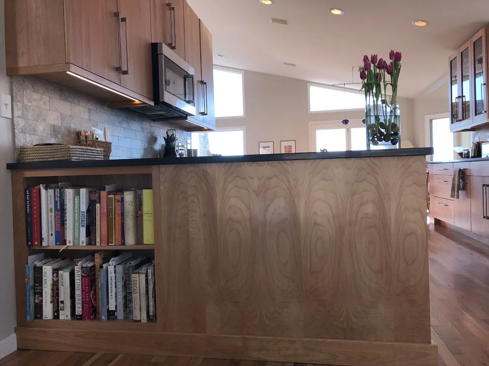 Red Birch Stainless Steel Kitchen by The Cabinet Design Studio At Forest Millwork - Photo 14