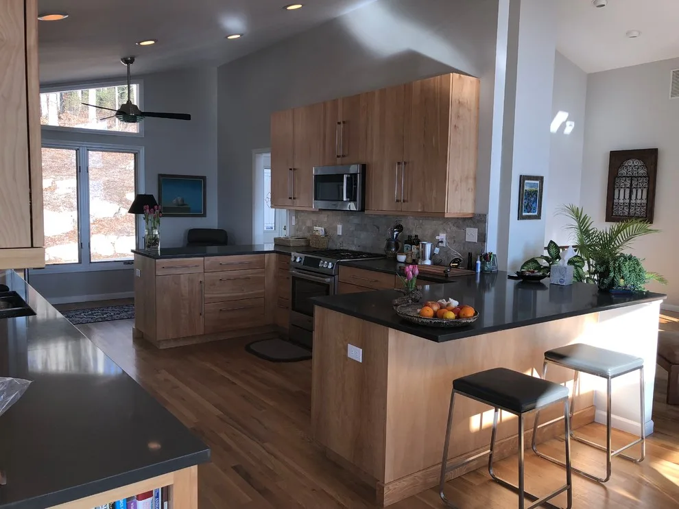 Red Birch Stainless Steel Kitchen by The Cabinet Design Studio At Forest Millwork - Photo 12