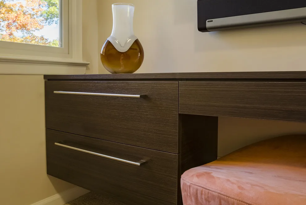 Dual Purpose Wall-Mounted Desk for Home Office by Rylex Custom Cabinetry And Closets - Photo 3