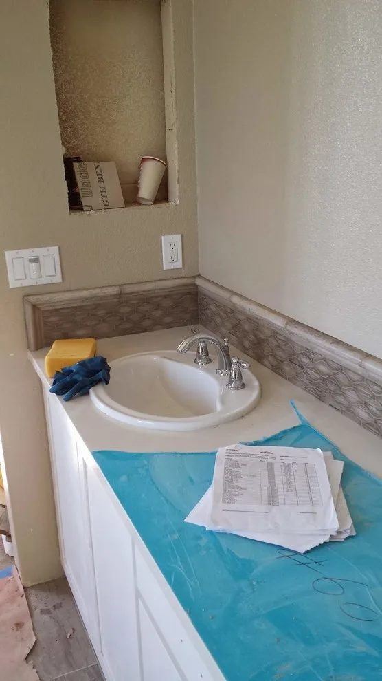12x24 bathroom vanity backsplash by StartTile - Photo 6