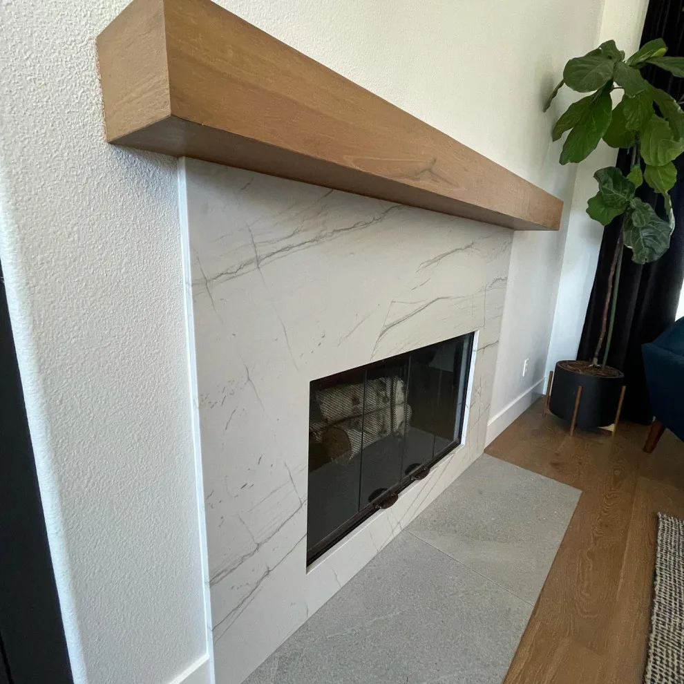 Quartzite mantel enclosure by CMG Granite And Stone Inc. - Photo 4