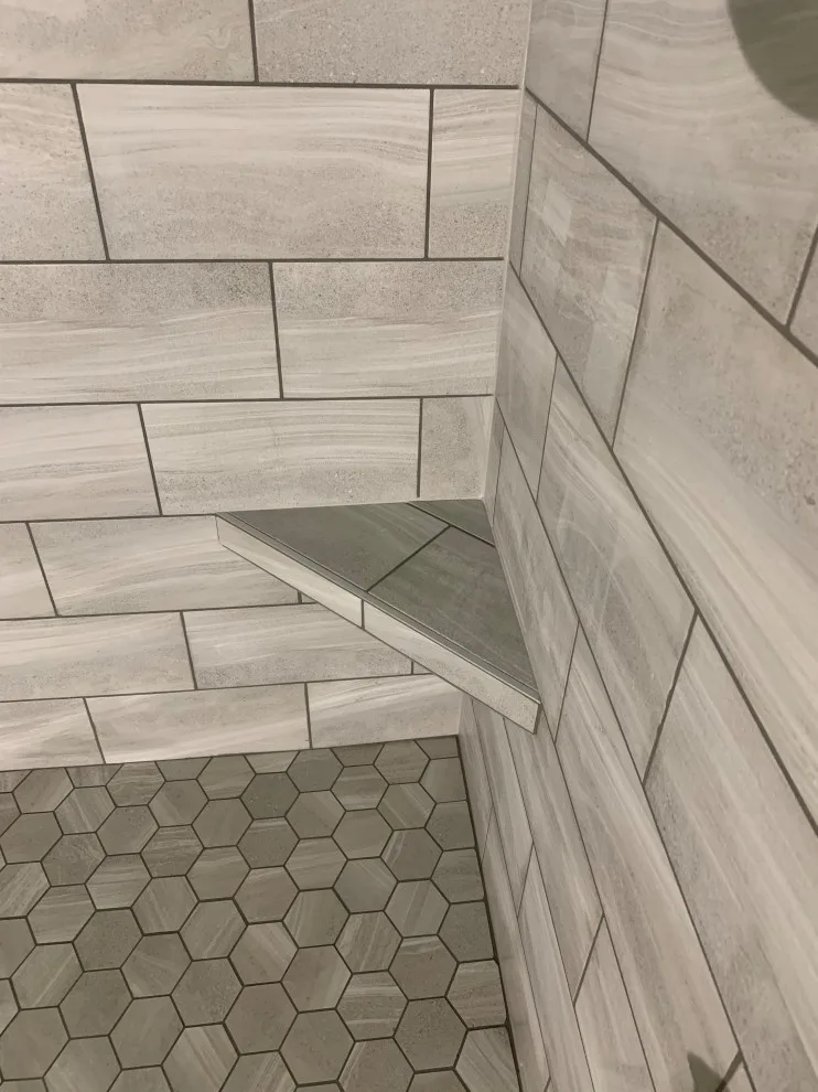 Master Shower in Craftsman Style for New Construction by Brinson Custom Tile - Photo 5
