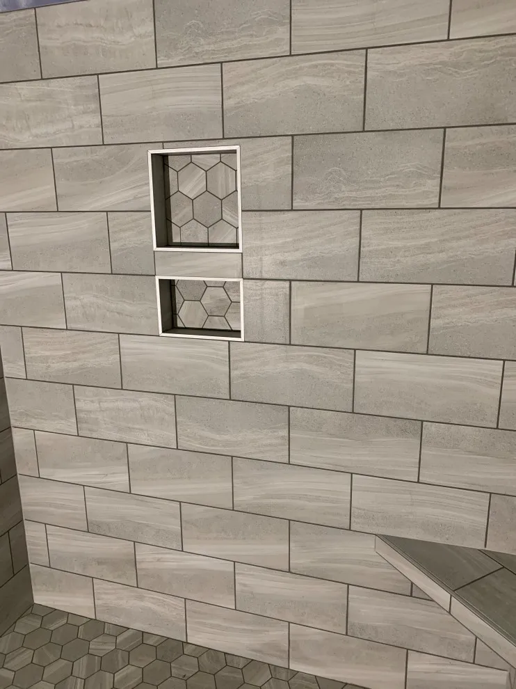 Master Shower in Craftsman Style for New Construction by Brinson Custom Tile - Photo 3
