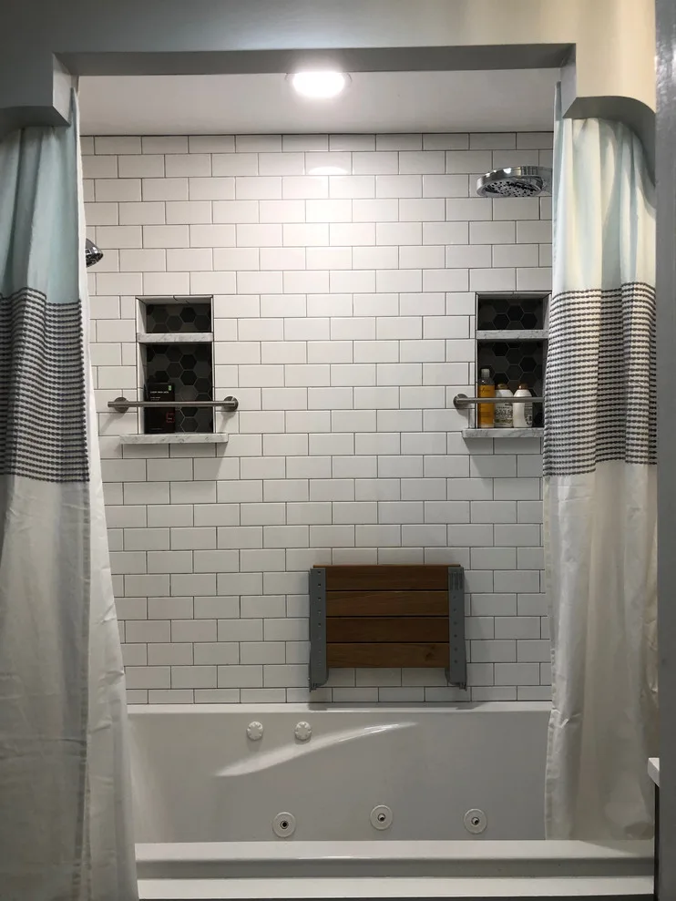 Restroom Renovation by B & W Designer Tile - Photo 13