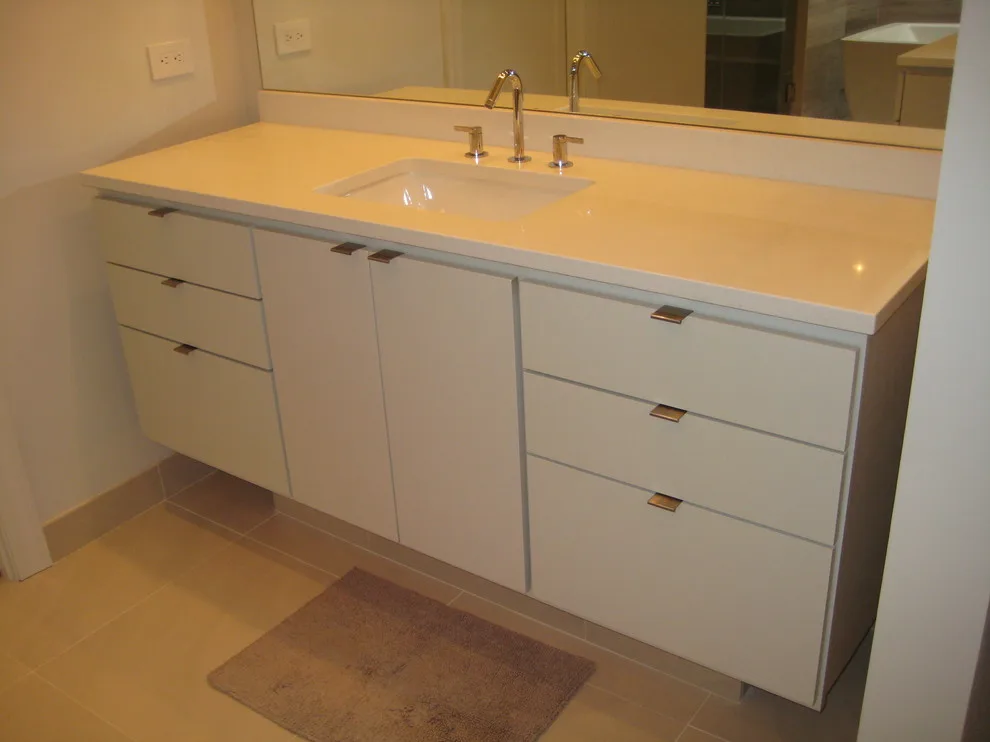 Caesarstone Eggshell Quartz Vanities by LaBruyere Stone - Photo 5