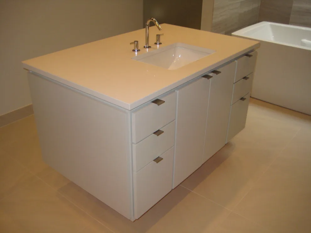 Caesarstone Eggshell Quartz Vanities by LaBruyere Stone - Photo 4