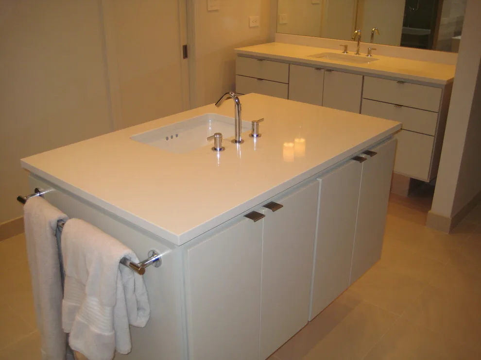 Caesarstone Eggshell Quartz Vanities by LaBruyere Stone - Photo 2