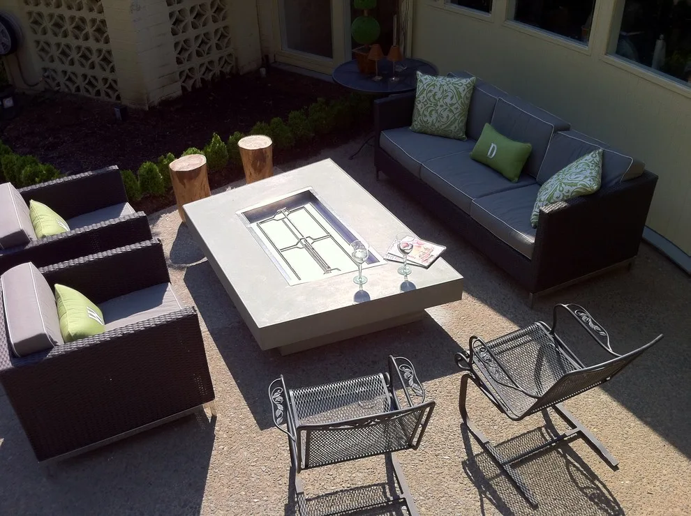 Modern Custom Fire Pit - Eugene, OR by Cement Elegance - Photo 2