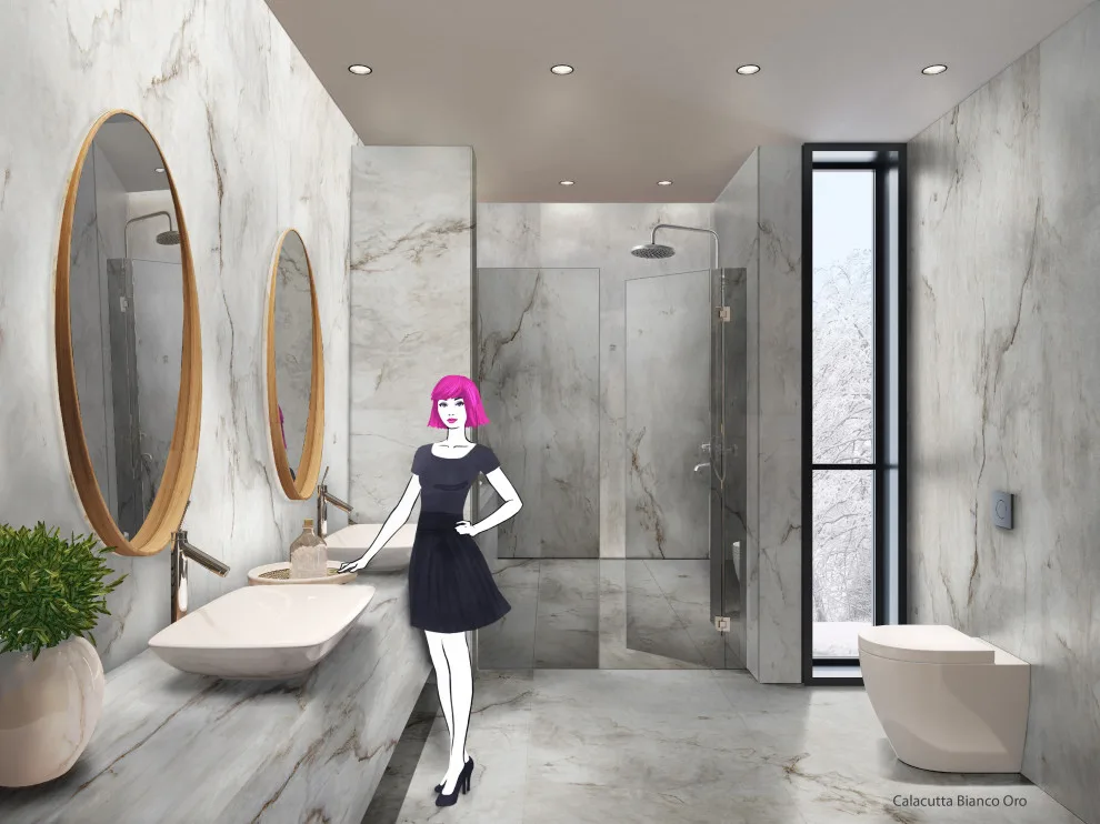 Porcelain Master Bathroom by Mont Surfaces By Mont Granite - Photo 13