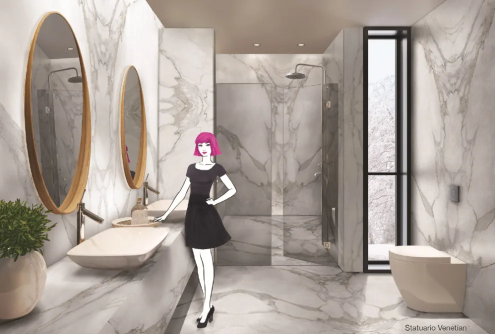 Porcelain Master Bathroom by Mont Surfaces By Mont Granite - Photo 12