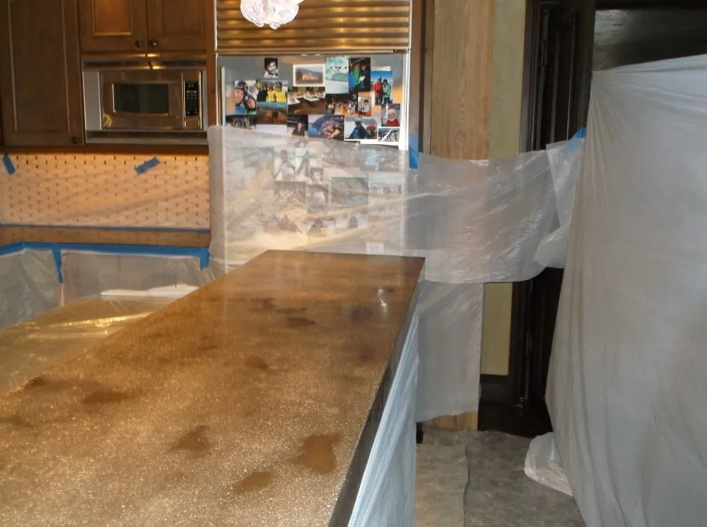 Revitalization of Concrete Kitchen Bar by Steammaster - Photo 7
