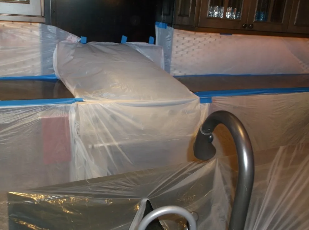 Revitalization of Concrete Kitchen Bar by Steammaster - Photo 2