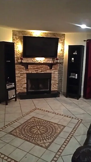 Fireplace Renovation by Natural Valley Recycled Granite - Photo 4