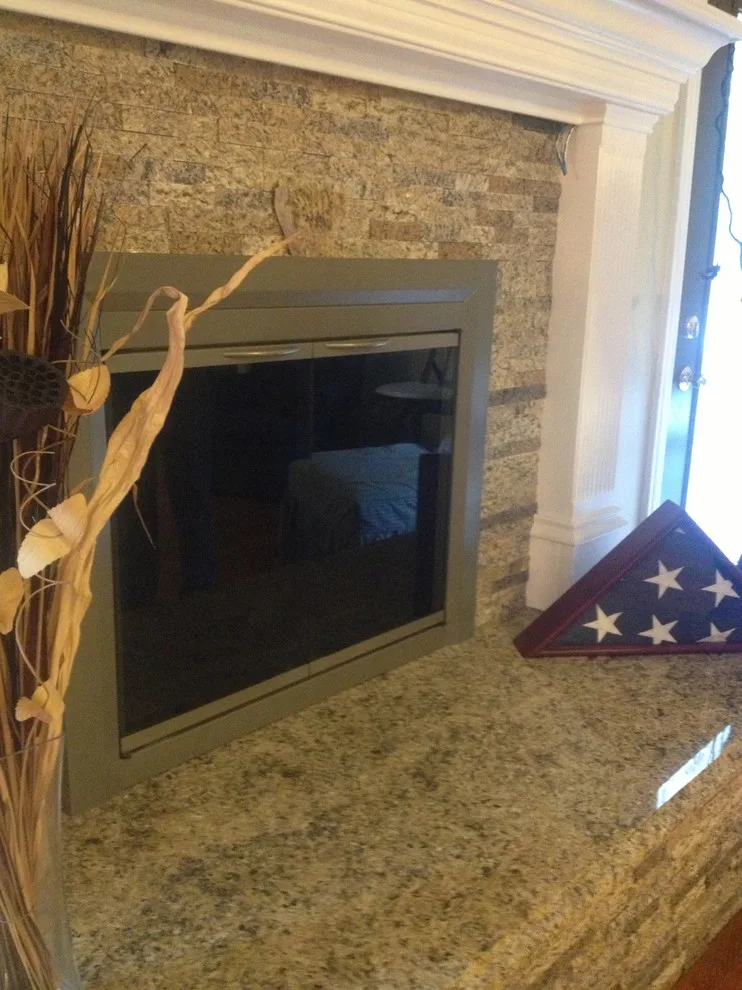 Fireplace Renovation by Natural Valley Recycled Granite - Photo 6