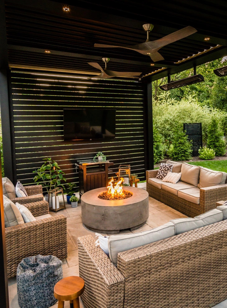 Contemporary Pergola/Patio by Bruss Landscaping, Inc. - Photo 5