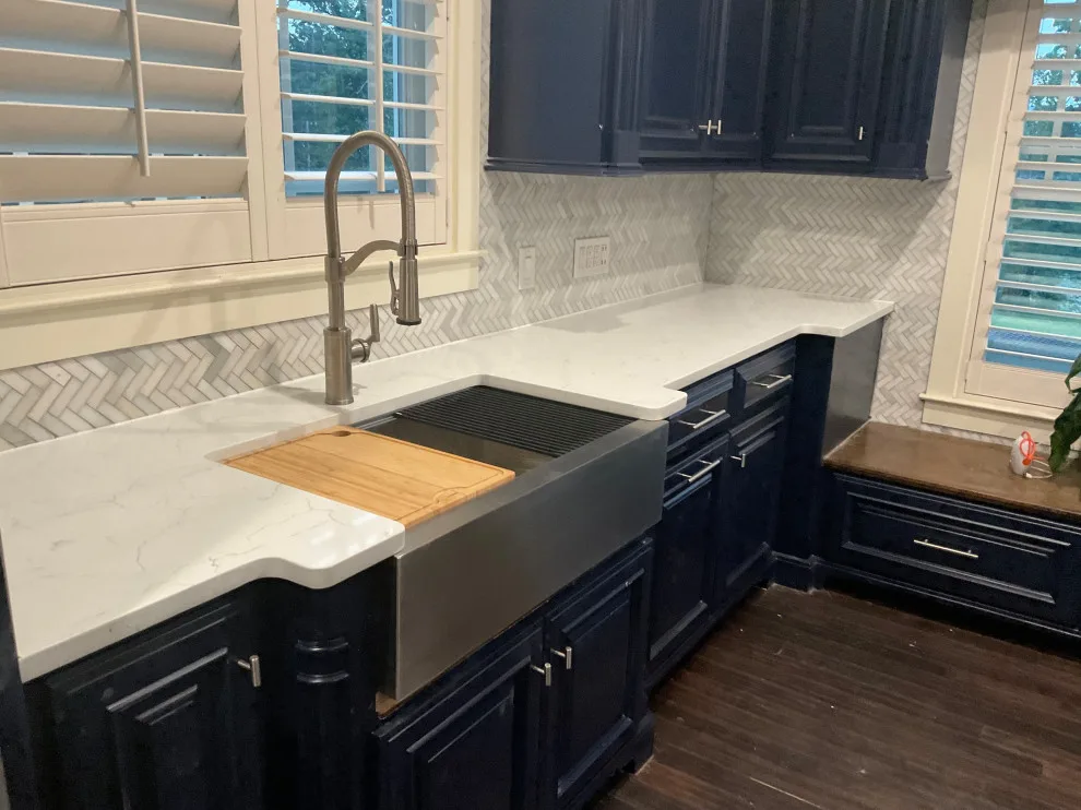 Blizzard Quartz Kitchen by Granite Makeover - Photo 3