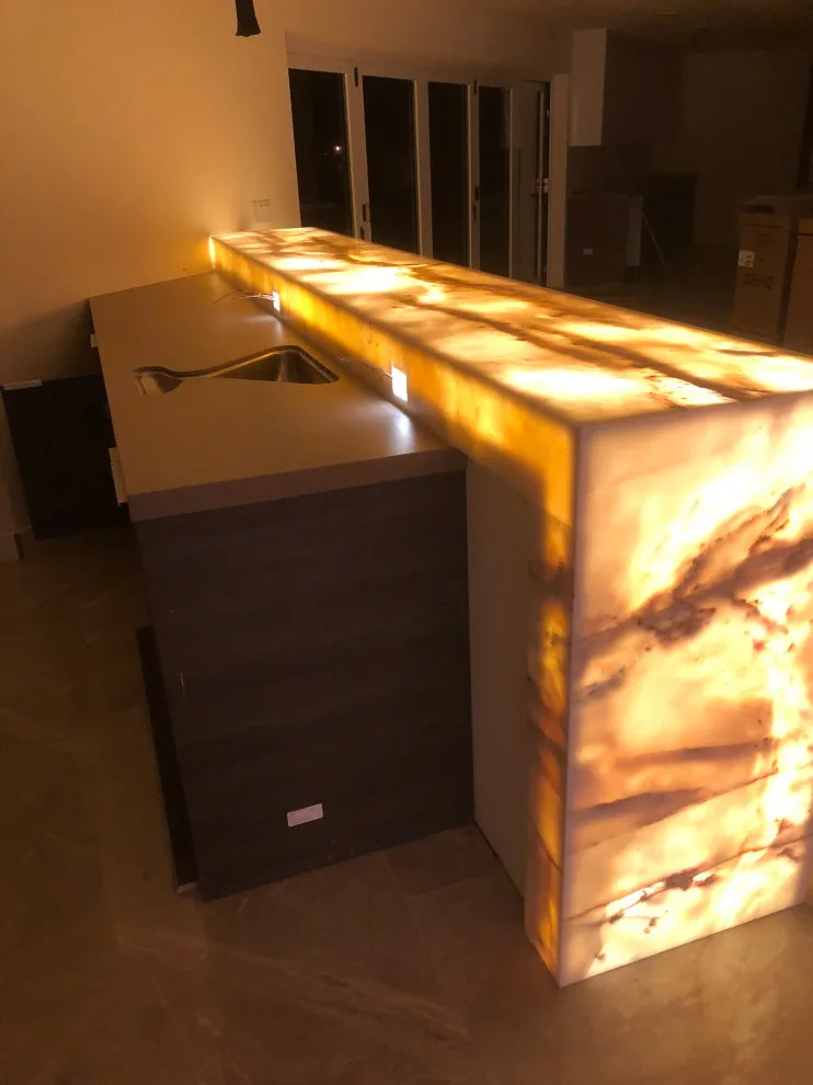 Illuminated Marble Bar by Natural Stone Fabricators - Photo 2