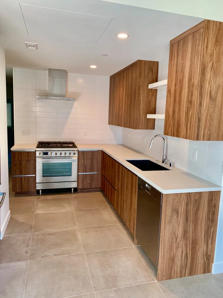 Quartz Surfaces with Tile Accent by CMG Granite And Stone Inc. - Photo 4