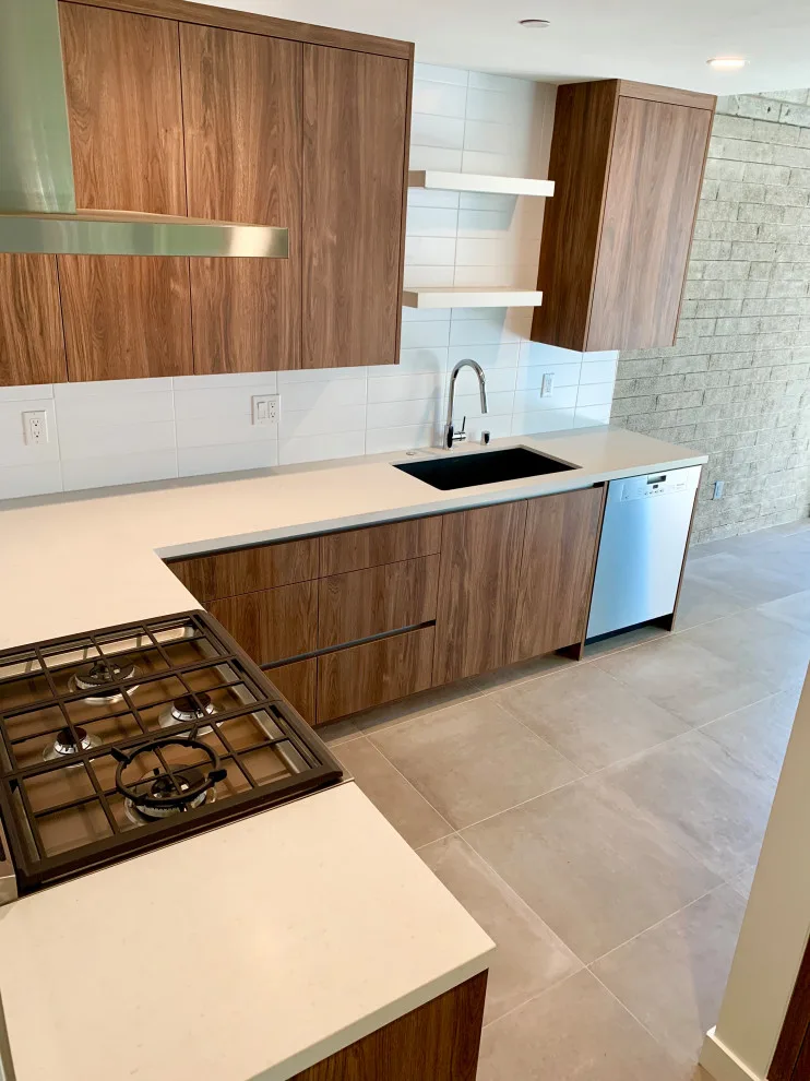 Quartz Surfaces with Tile Accent by CMG Granite And Stone Inc. - Photo 5