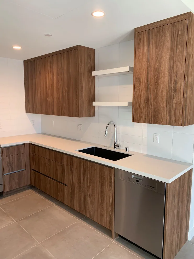 Quartz Surfaces with Tile Accent by CMG Granite And Stone Inc. - Photo 2