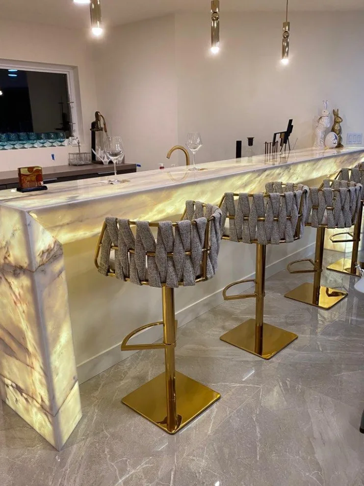 Illuminated Bar-Anaheim Hills by Natural Stone Fabricators - Photo 4