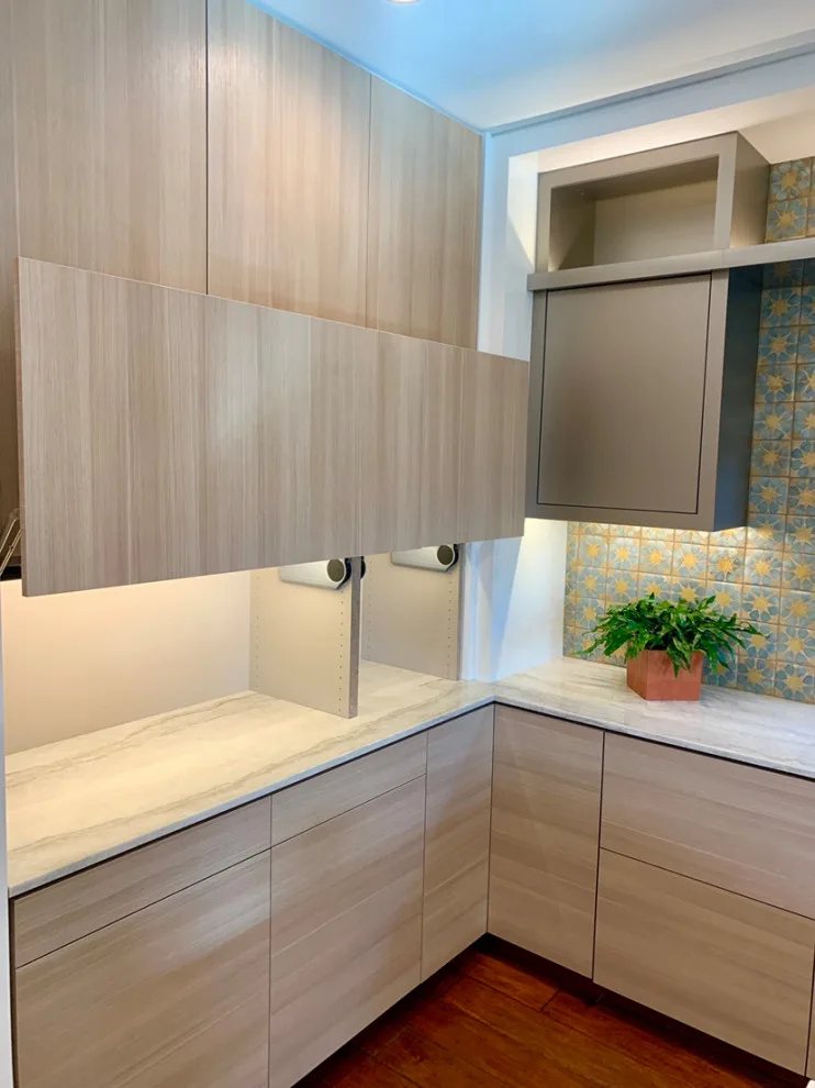 Quartzite Stone Kitchen Countertops with Tiled Backsplash by CMG Granite And Stone Inc. - Photo 4