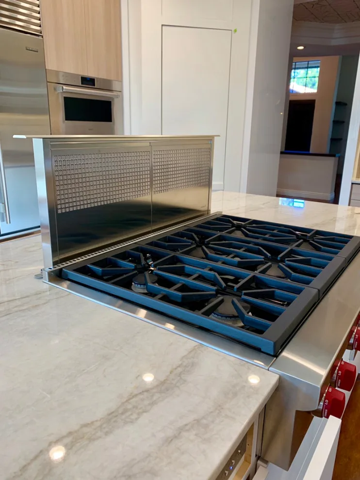 Quartzite Stone Kitchen Countertops with Tiled Backsplash by CMG Granite And Stone Inc. - Photo 6