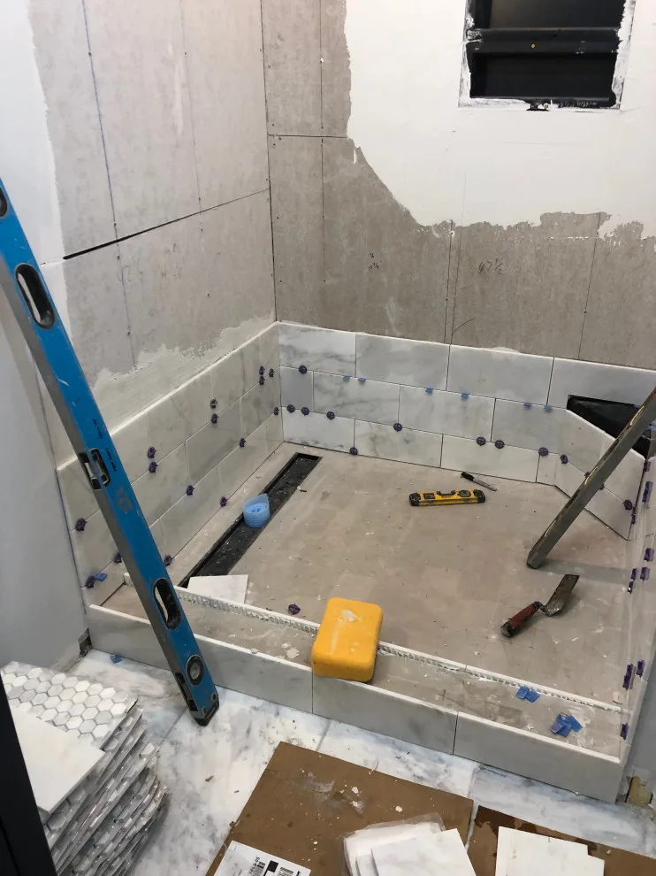 Stone Rain Shower by B & W Designer Tile - Photo 6
