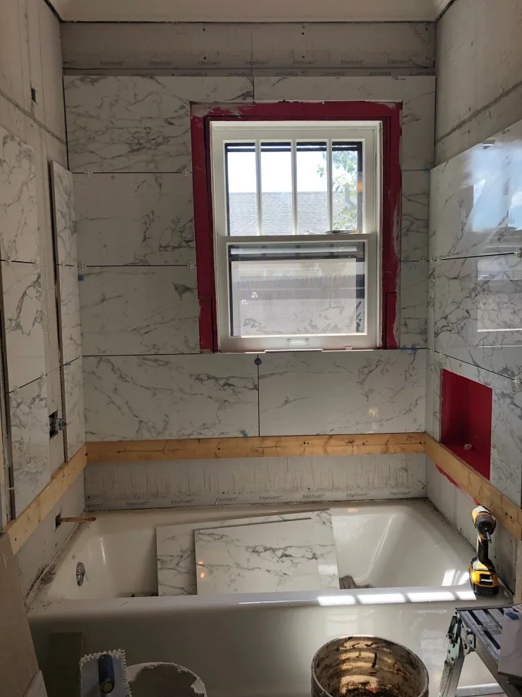 Renovation of the Bathroom by B & W Designer Tile - Photo 6
