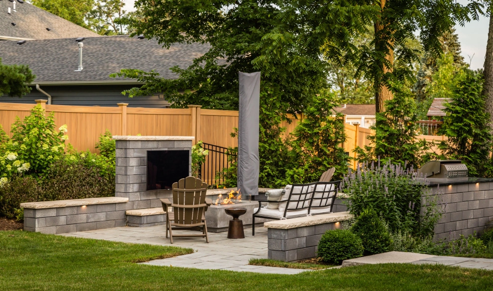 Contemporary Backyard Patio by Bruss Landscaping, Inc. - Photo 4