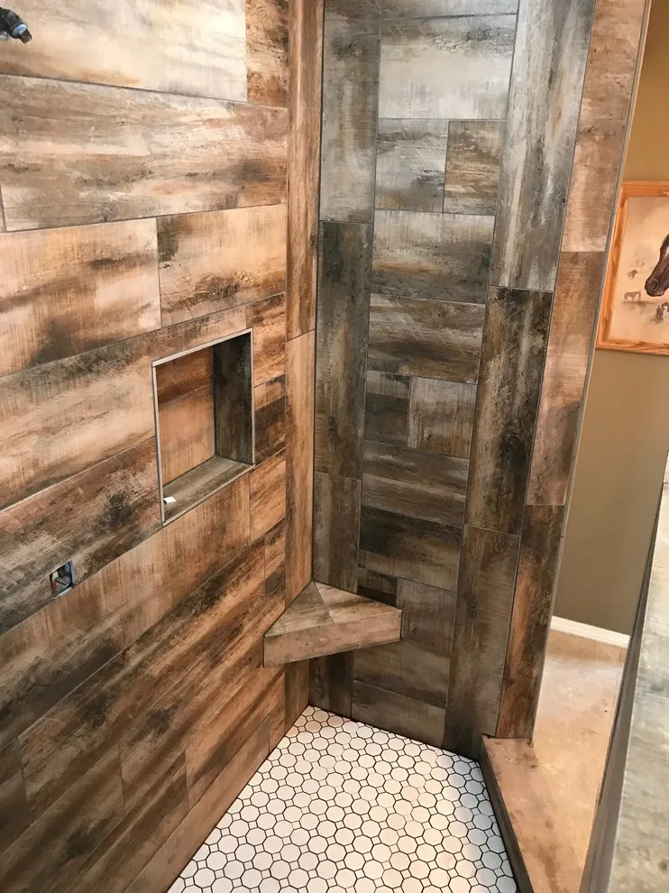 Renovated Primary Bathroom Shower by B & W Designer Tile - Photo 10
