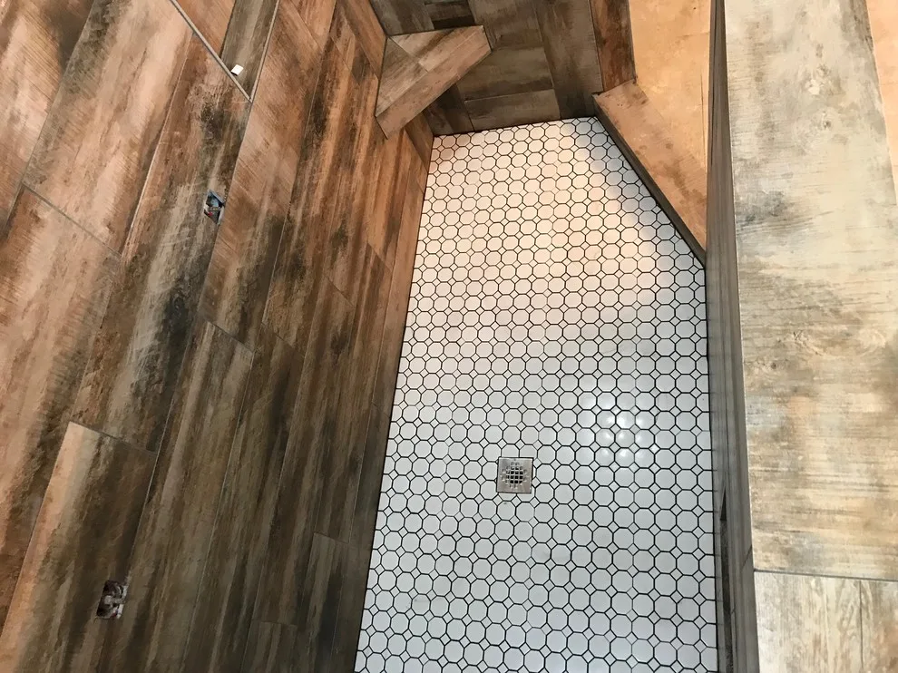 Renovated Primary Bathroom Shower by B & W Designer Tile - Photo 9