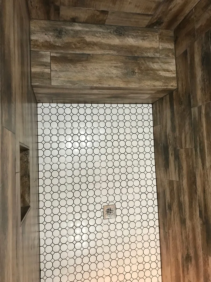 Renovated Primary Bathroom Shower by B & W Designer Tile - Photo 7