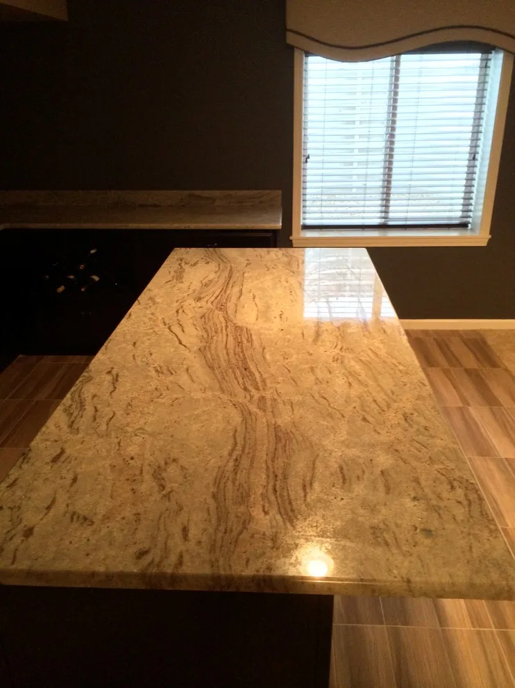 Espresso Cabinets with White River Granite by Factory Plaza Inc - Photo 2