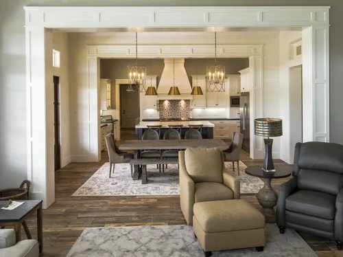 Contemporary Farmhouse with Calacatta Quartzite Kitchen by Granite Division Inc. - Photo 4