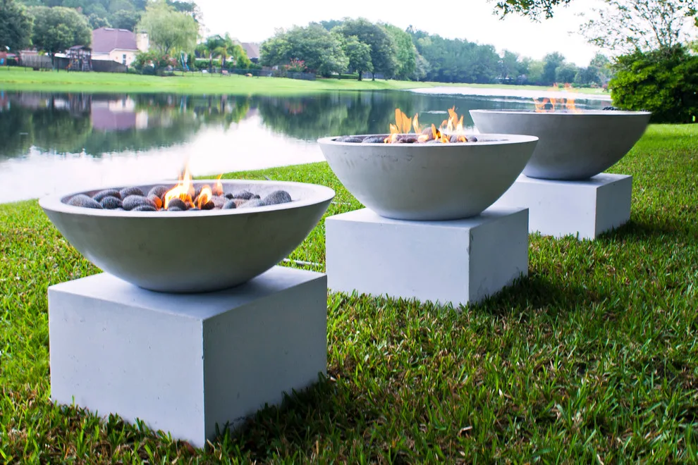 Crafted Fire and Water Bowls by Concrete Commander - Photo 15
