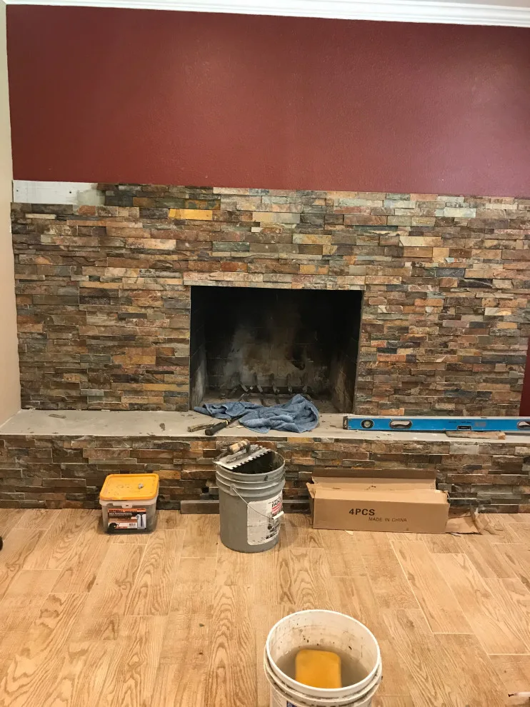 Fireplace Installation by B & W Designer Tile - Photo 5