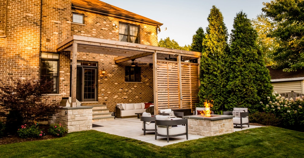 Contemporary Patio/Pergola by Bruss Landscaping, Inc. - Photo 7