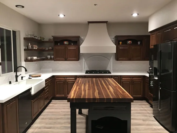 Rustic Walnut Butcher Block Countertop by Armani Fine Woodworking by Armani Fine Woodworking - Photo 2