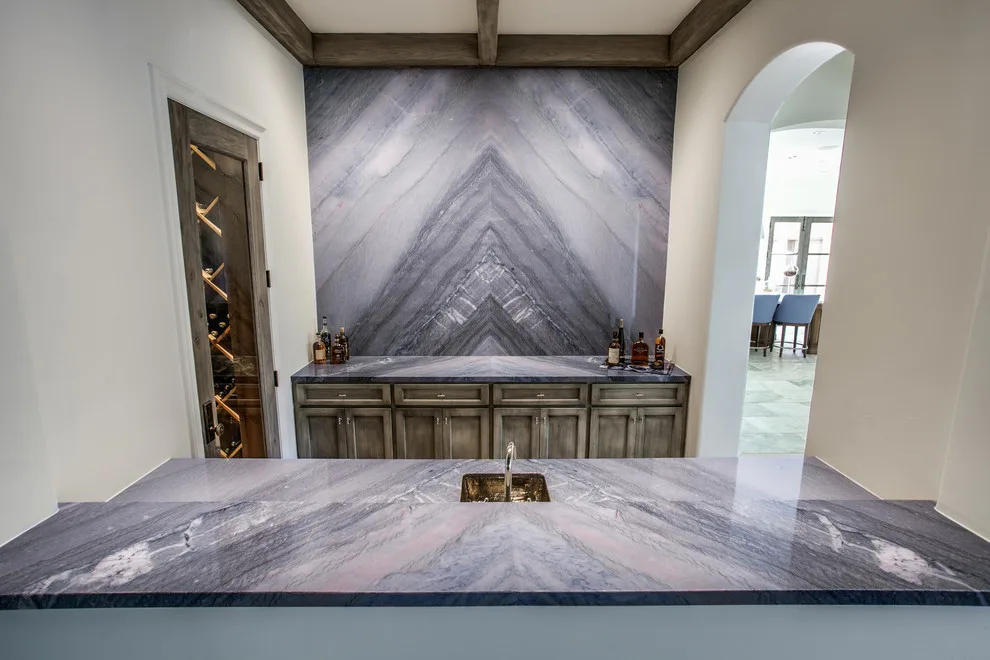 Hanoi Elegant White Transitional Kitchen and Bathroom by Aria Stone Gallery - Photo 2