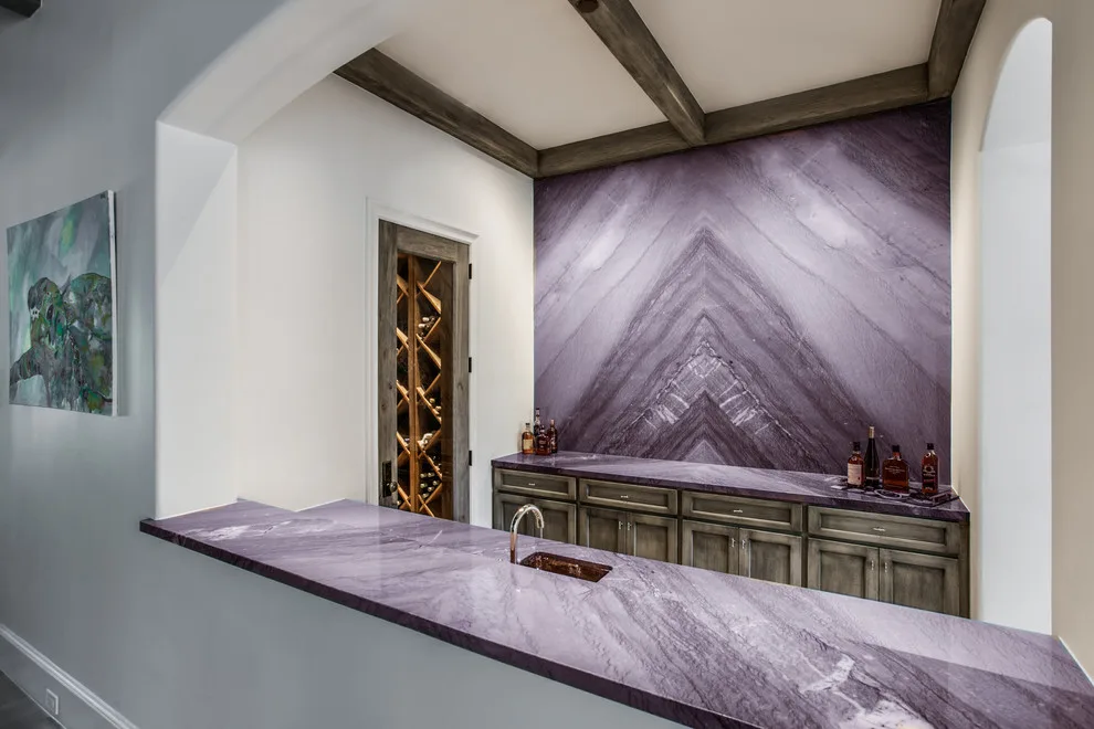 Hanoi Elegant White Transitional Kitchen and Bathroom by Aria Stone Gallery - Photo 16