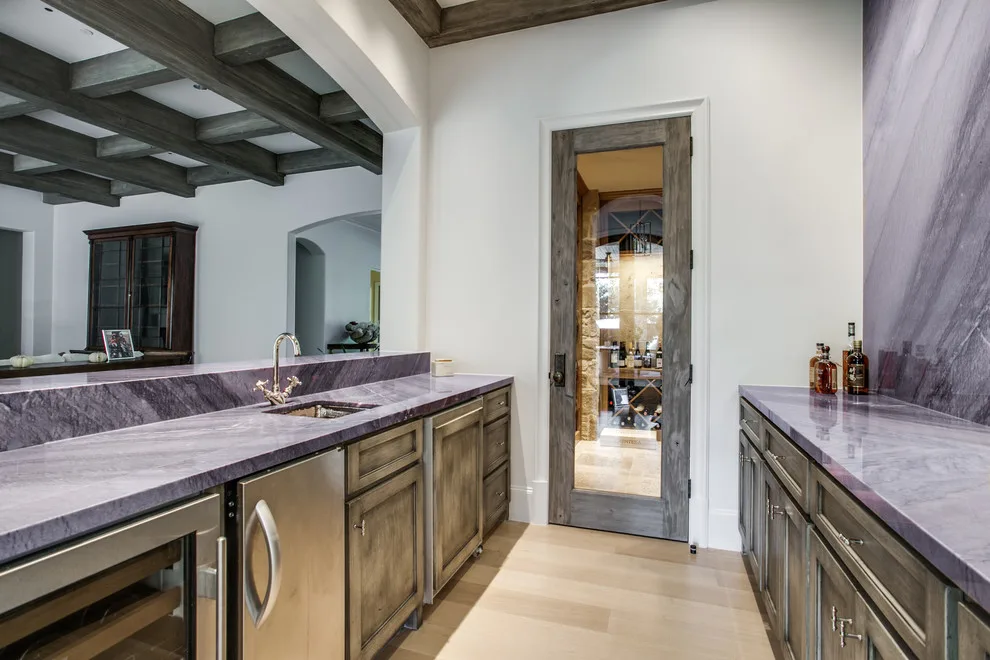 Hanoi Elegant White Transitional Kitchen and Bathroom by Aria Stone Gallery - Photo 19