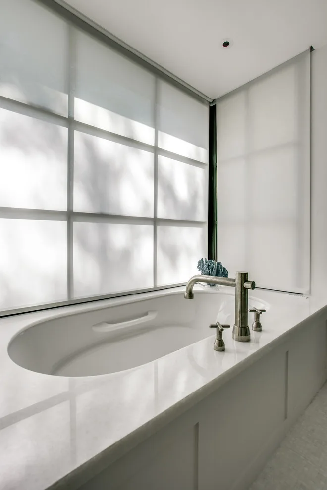 Hanoi Elegant White Transitional Kitchen and Bathroom by Aria Stone Gallery - Photo 21